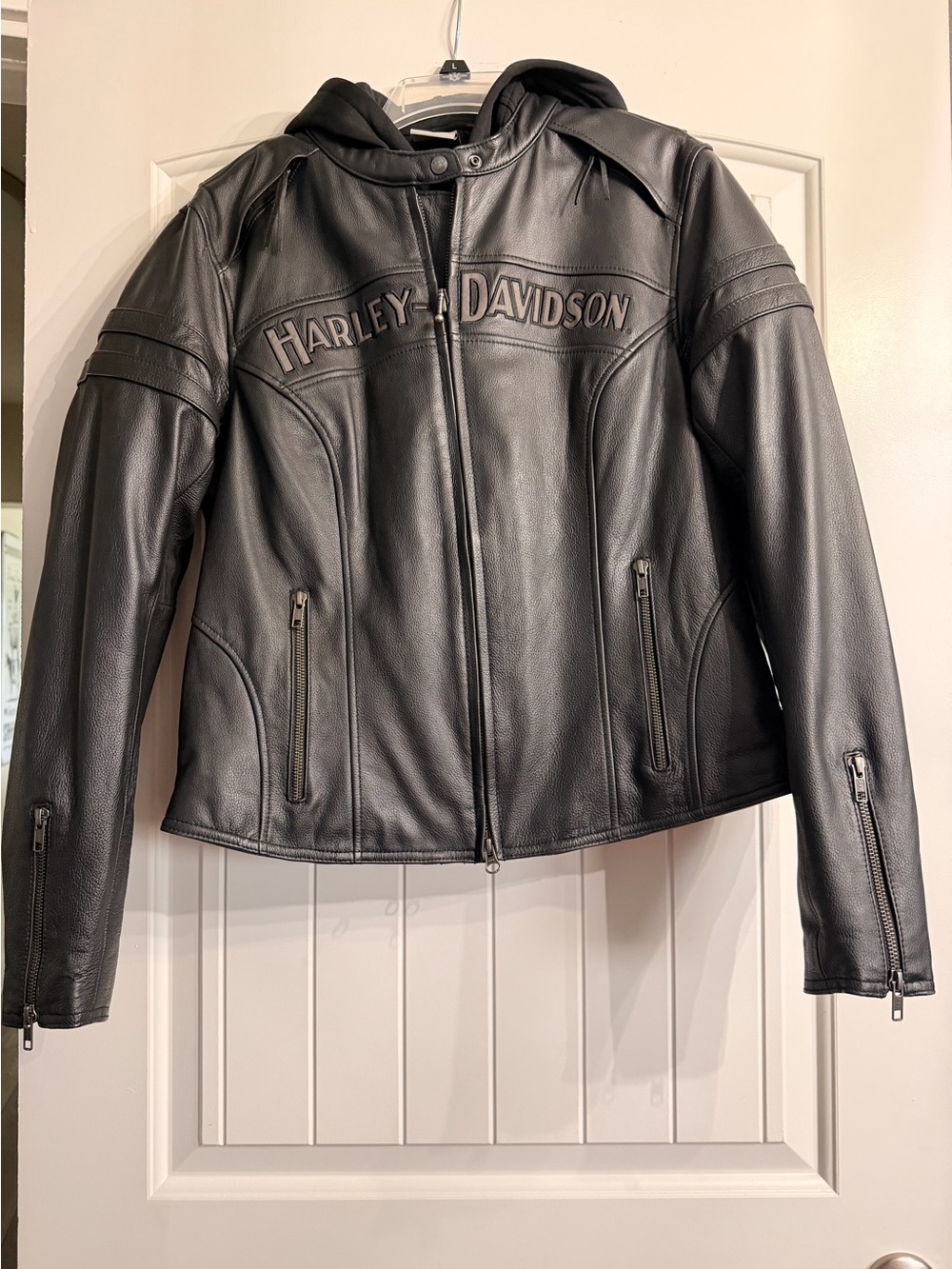 Harley-Davidson Black Leather 3-in-1 Jacket - Women’s Large - Perfect Condition